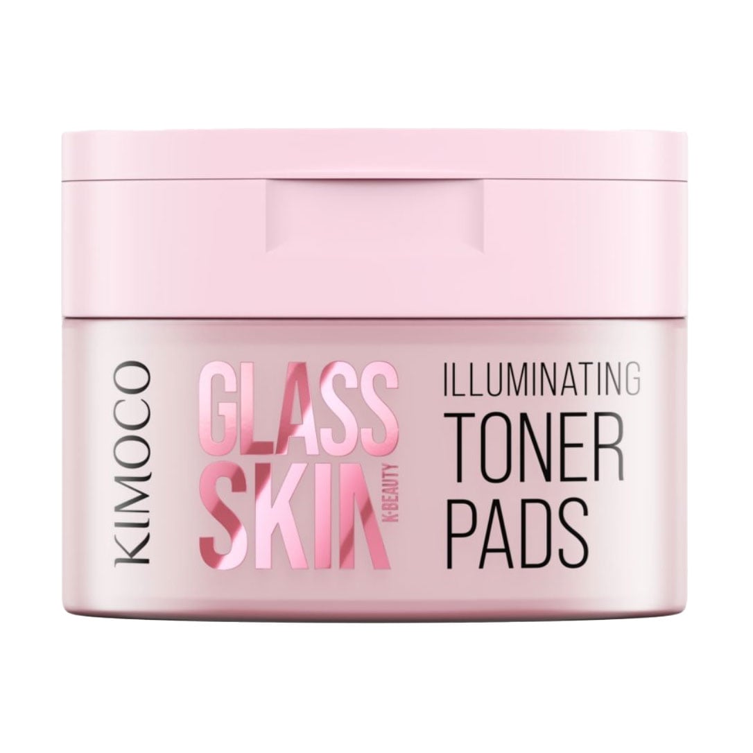 Освітлювальні тонер-пади для обличчя Kimoco Beauty Glass Skin Illuminating Toner Pads Hydro Boost, 60 шт